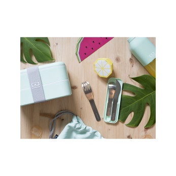 Набор из 3 столовых приборов в футляре Monbento MB Pocket Matcha