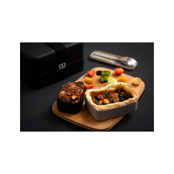 Форма для выпечки под ланч-бокс Monbento MB Original, серая и черная