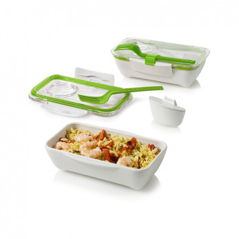 Ланч-бокс Black+Blum Bento Box, лайм