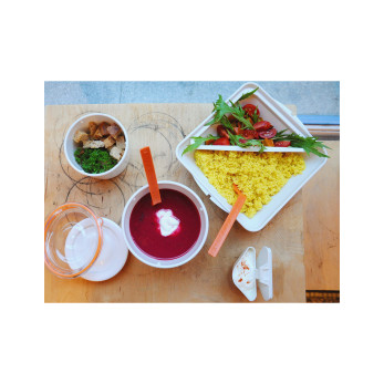 Ланч-бокс Black+Blum Box Appetit, оранжевый
