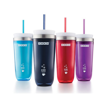 Стакан Zoku для охлаждения напитков Iced Coffee Maker, красный