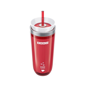 Стакан Zoku для охлаждения напитков Iced Coffee Maker, красный