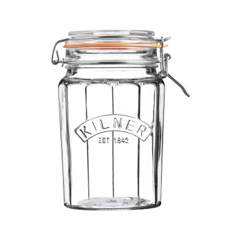 Банка гранёная Kilner Clip Top, 950 мл