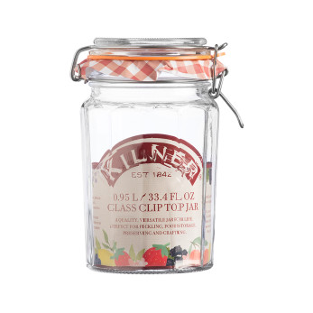 Банка гранёная Kilner Clip Top, 950 мл