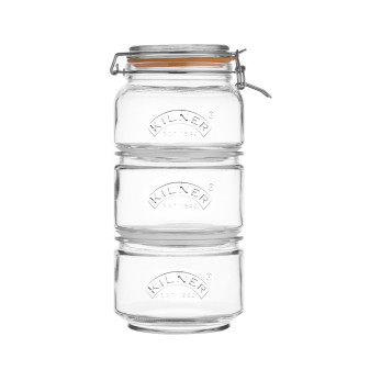 Набор банок Kilner Clip Top, 3 шт.
