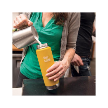 Термокружка Klean Kanteen Insulated Wide Cafe Cap, Lemon Curry, 592 мл