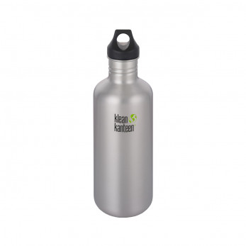 Бутылка Klean Kanteen Classic Loop, Brushed Stainless, 1.9 л