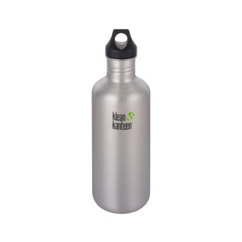 Термобутылка Klean Kanteen Classic Loop, Brushed Stainless, 946 мл