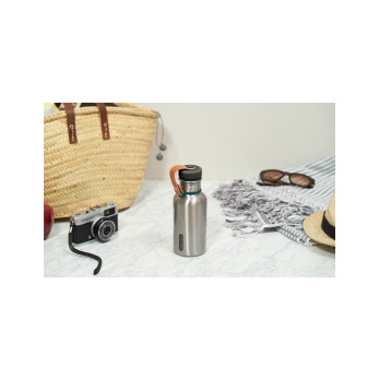 Фляга Water Bottle 500 мл, сталь-бирюза
