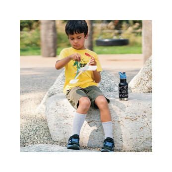 Детская термобутылка Klean Kanteen Insulated Kid Classic Sport, Paper Dinos, 355 мл
