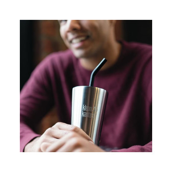 Термостакан Klean Kanteen Tumbler с трубочкой, Brushed Stainless, 473 мл