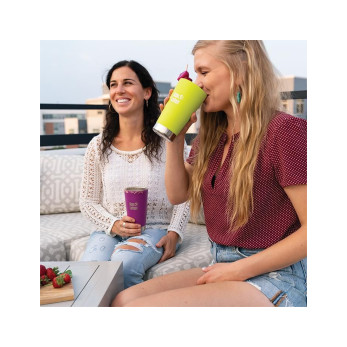 Термостакан Klean Kanteen Tumbler с трубочкой, Berry Bright, 473 мл