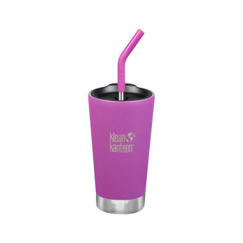 Термостакан Klean Kanteen Tumbler с трубочкой, Berry Bright, 473 мл