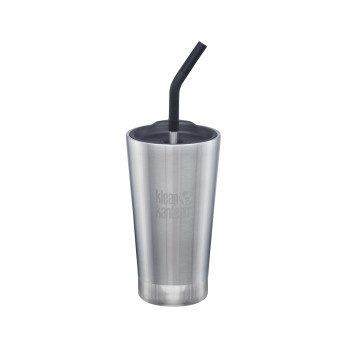 Термостакан Klean Kanteen Tumbler с трубочкой, Brushed Stainless, 473 мл