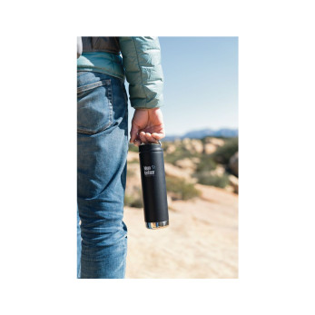 Термокружка Klean Kanteen TKWide Cafe Cap, Shale Black, 592 мл
