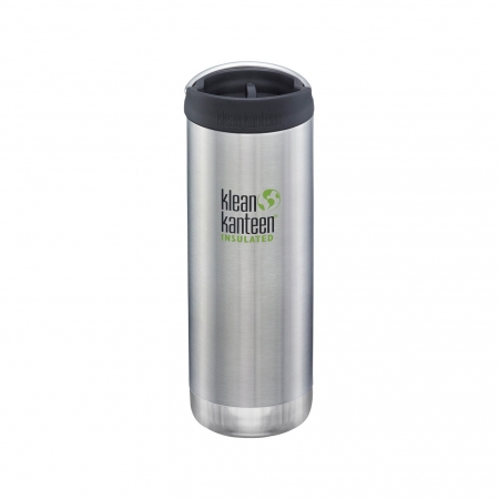 Термокружка Klean Kanteen TKWide Cafe Cap, Brushed Stainless, 473 мл