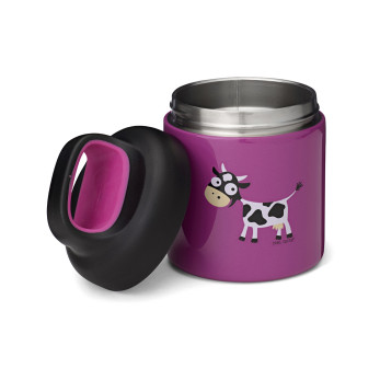 Термос для еды Carl Oscar LunchJar Cow, 300 мл, фиолетовый
