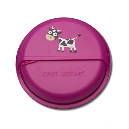 Ланч-бокс для перекусов Carl Oscar SnackDISC Cow, фиолетовый
