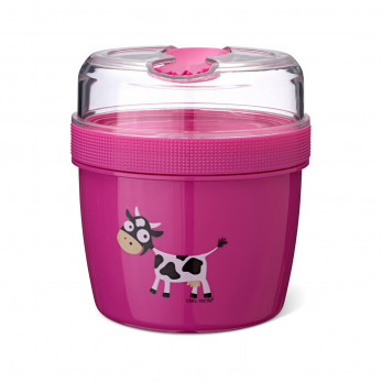 Ланч-бокс детский с охлаждающим элементом Carl Oscar N'ice Cup Cow, фиолетовый