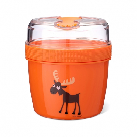 Ланч-бокс детский с охлаждающим элементом Carl Oscar N'ice Cup Moose, оранжевый