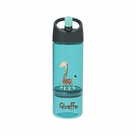 Детская бутылка Carl Oscar Giraffe, 2в1, бирюзовая
