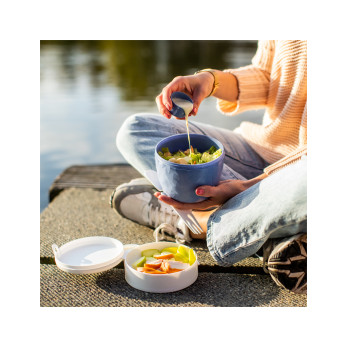 Ланч-бокс и соусница Koziol Club Bento Organic, синий