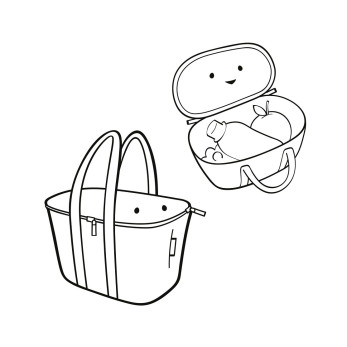 Термосумка детская Reisenthel Coolerbag XS ABC Friends Pink