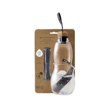Эко-бутылка Black+Blum Eau good, с фильтром, черная