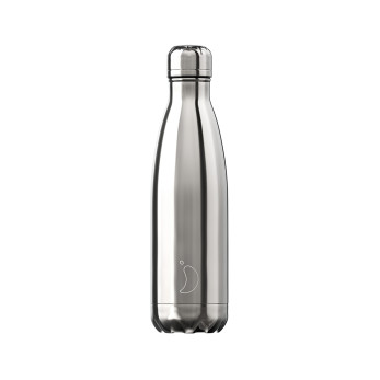 Термос Chilly's Bottles Chrome, 500 мл, Silver