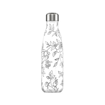 Термос Chilly's Bottles Line Drawing, 500 мл, Flowers