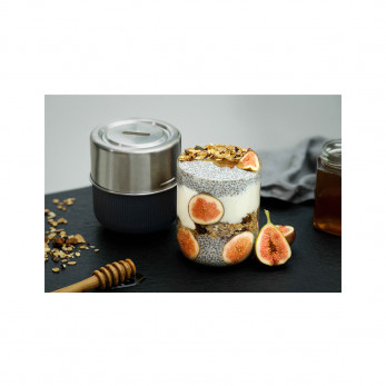 Ланч-бокс Black+Blum Glass Lunch pot, серый, 450 мл