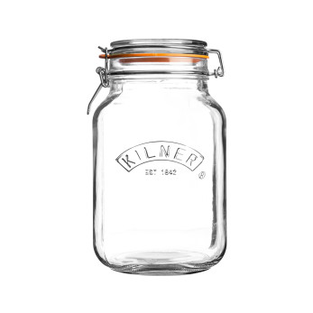 Банка Kilner Clip Top, квадратная, 1.5 л