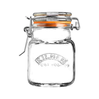 Квадратная банка Kilner Clip Top, 70 мл