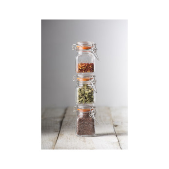 Квадратная банка Kilner Clip Top, 70 мл