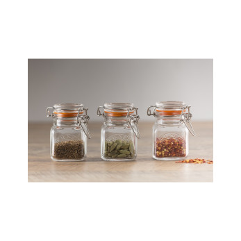 Квадратная банка Kilner Clip Top, 70 мл