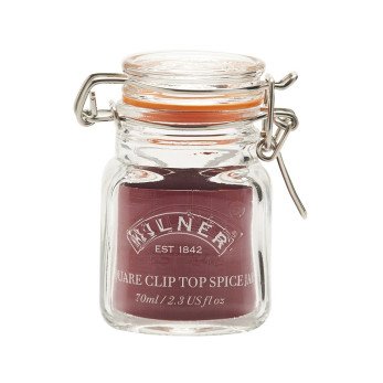 Квадратная банка Kilner Clip Top, 70 мл