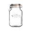 Квадратная банка Kilner Clip Top, 2 л