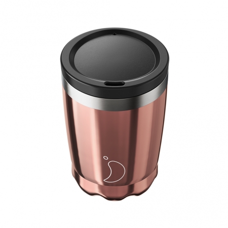 Термокружка Chilly's Bottles Сoffee cup, 340 мл, сhrome rose gold