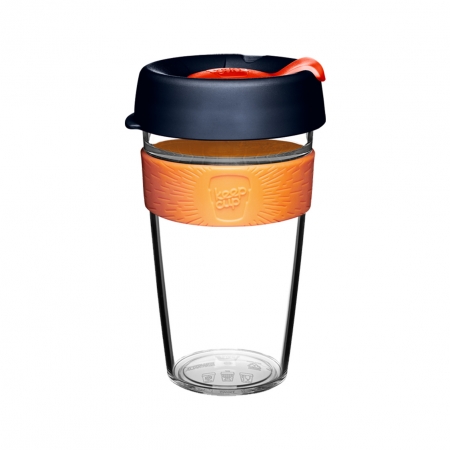 Кружка KeepCup Original Clear Shamrock, 454 мл 