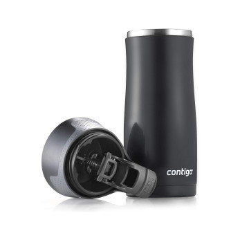 Термокружка Contigo West Loop Autoseal, 470 мл, черная матовая