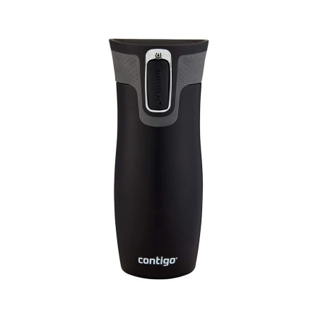 Термокружка Contigo West Loop Autoseal, 470 мл, черная матовая