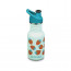 Детская бутылка Klean Kanteen Kid Classic Narrow Sport, Blue Tint Strawberries, 355 мл