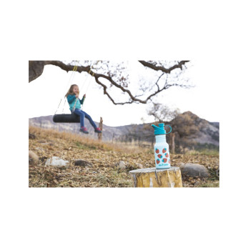 Детская бутылка Klean Kanteen Kid Classic Narrow Sport, Blue Tint Strawberries, 355 мл