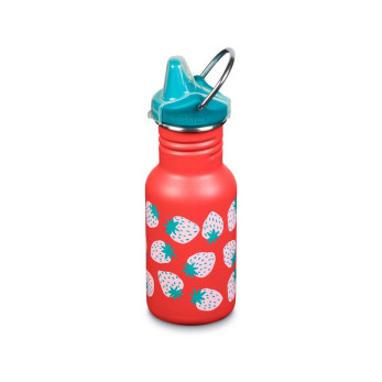 Детская бутылка Klean Kanteen Kid Classic Narrow Sippy, Coral Strawberries, 355 мл