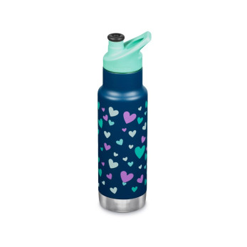 Детская термобутылка Klean Kanteen Insulated Kid Classic Narrow, Navy Hearts, 355 мл