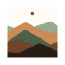 Термос Chilly's Bottles Artist, 500 мл, Maus Haus Midmorning Mountains