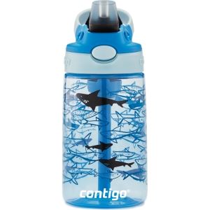 Детская бутылка для воды Contigo Gizmo Flip Sharks, синяя, 420 мл