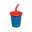 Детский стакан одностенный с трубочкой Klean Kanteen Kid Cup Straw Lid Mykonos Blue, 296 мл