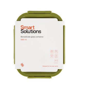 Контейнер в чехле Smart Solutions, 640 мл, зеленый