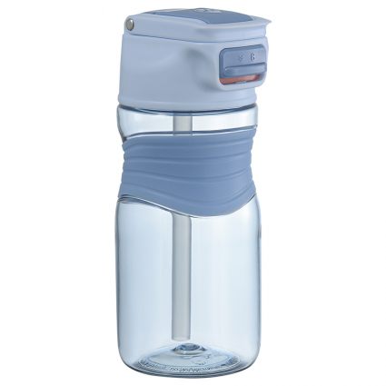 Бутылка для воды Smart Solutions Slow Sip, 450 мл, голубая
